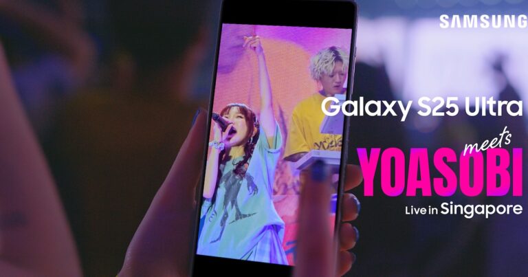 YOASOBIとSamsungがコラボ、アジアツアーからシンガポール公演の映像使用した新CM公開