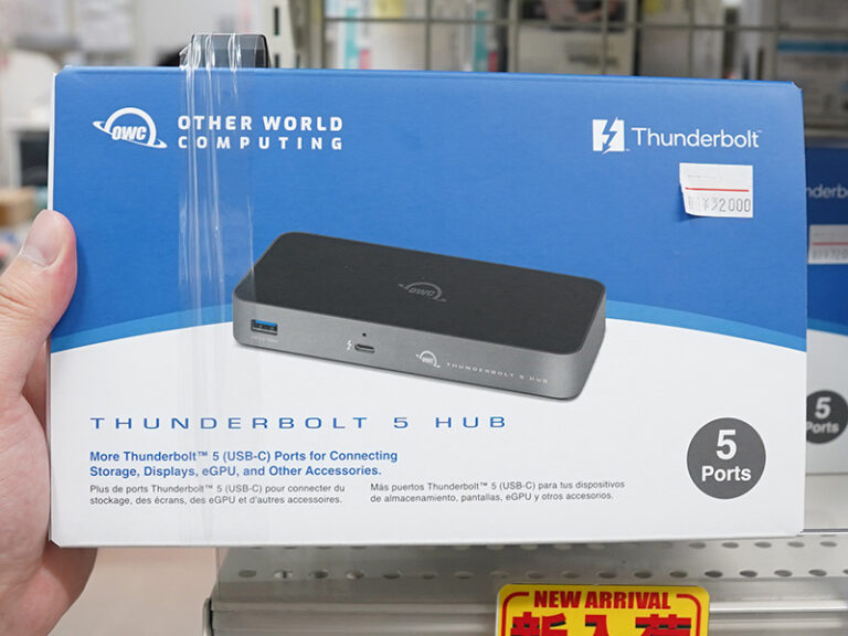 OWCの「Thunderbolt 5 Hub」が店頭入荷、Thunderbolt 5×3とUSB Type-Aを増設