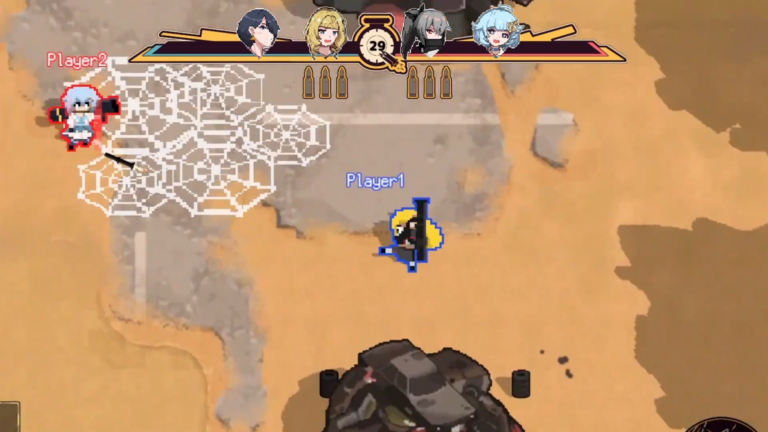 乙女の嗜み「大砲道」を極める少女たちの3vs3ドット絵シューター『砲撃少女』Steam配信を目指して開発中。少女たちがデカい火砲を手に戦いを繰り広げるわちゃわちゃ系チームバトル。ステキなドット絵がぐるぐる動いてかわいい