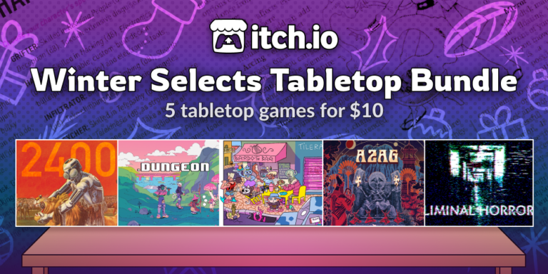 itch.io冬の販売と卓上itch.ioは、今すぐバンドルスタートを選択します！