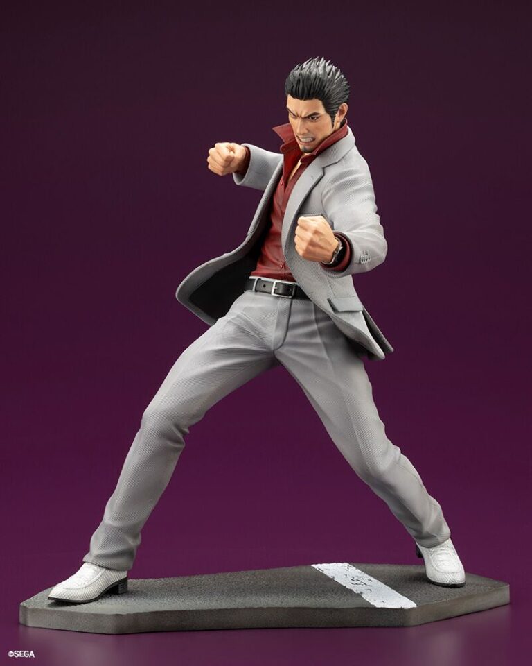 『龍が如く』桐生一馬の戦闘シーンポーズを1/6スケールフィギュア化。鋭い眼光や翻るジャケットで桐生の迫力を表現。セガストア特典は神室町天下一通りの布ポスター