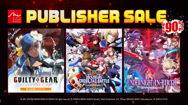 「GGS」「UNDER NIGHT IN-BIRTH II Sys:Celes」などが対象に。アークシステムワークス，Steamでセールを実施中