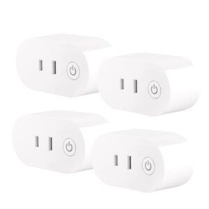 【Amazon Alexa認定WiFiスマートプラグ 】 ウックス(Woox) スマートコンセント ハブ不要 スイッチ Alexa Google Home 対応 遠隔操作 タイマー機能 4個セット [並行輸入品]