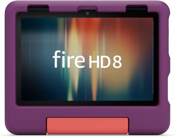【Fire HD 8 第12世代用】Amazon純正 キッズ向け保護カバー (グレープ)