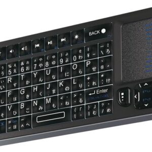 エアリア ミニ ワイヤレス 無線 小型 キーボード Bluetooth 2.4G ワイヤレス TypeC 変換付属 タッチパッド PC スマートフォン対応 SD-PKB-24BT