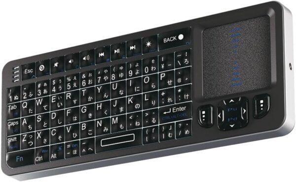 エアリア ミニ ワイヤレス 無線 小型 キーボード Bluetooth 2.4G ワイヤレス TypeC 変換付属 タッチパッド PC スマートフォン対応 SD-PKB-24BT