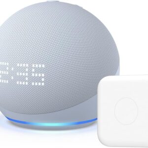【セット買い】Echo Dot with clock (第5世代) 時計付き クラウドブルー + Nature スマートリモコン Remo nano