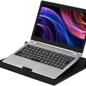 アスカ モバイルPCスタンド DSK06 机上台 ノートパソコン タブレット デスクマット付き 傾斜 ブラック