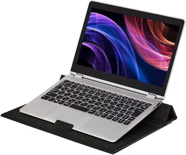 アスカ モバイルPCスタンド DSK06 机上台 ノートパソコン タブレット デスクマット付き 傾斜 ブラック