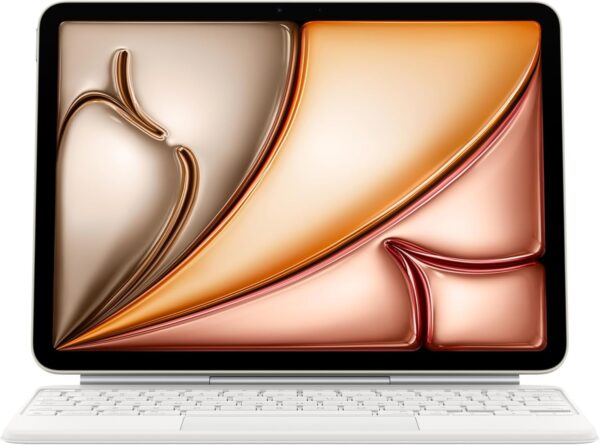 Apple 11 イン チ iPad Air (M2 と M3) 用 Apple Magic Keyboard ケース: 快適にタイピングできるキー ボード、内蔵トラックパッド、日本語 - ホワイト