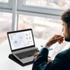 アスカ モバイルPCスタンド DSK06 机上台 ノートパソコン タブレット デスクマット付き 傾斜 ブラック - 画像 (2)