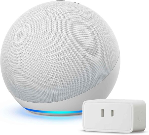 【セット買い】Echo (第4世代) グレーシャーホワイト + Amazonベーシック スマートプラグ
