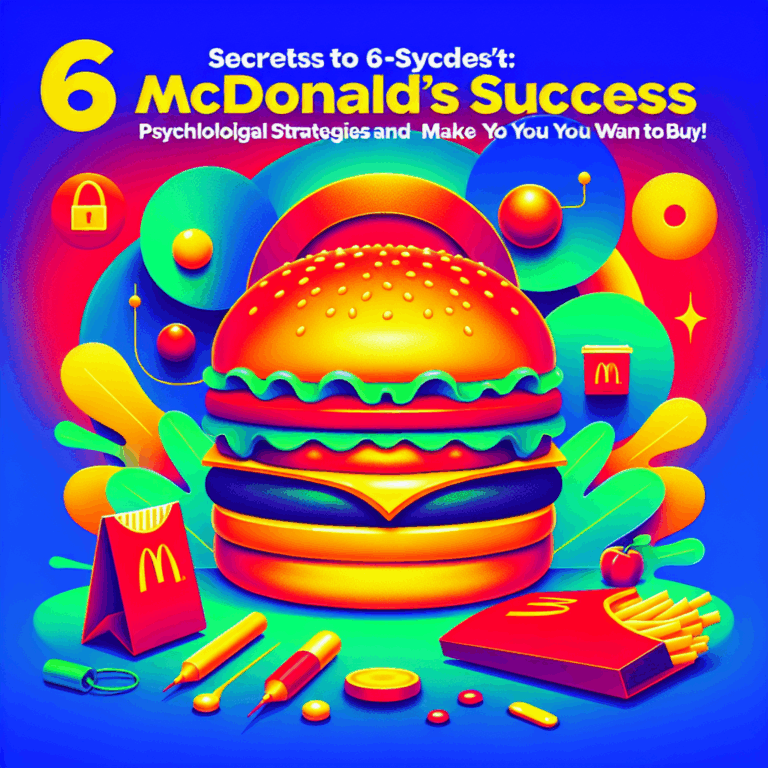 「マクドナルド成功の秘密6選」心理戦略と色彩効果で「つい買っちゃう」！