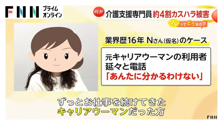 “介護”ケアマネージャー約4割がカスハラ被害も…「原動力は笑顔」利用者の自宅訪問に青井キャスターが同行取材