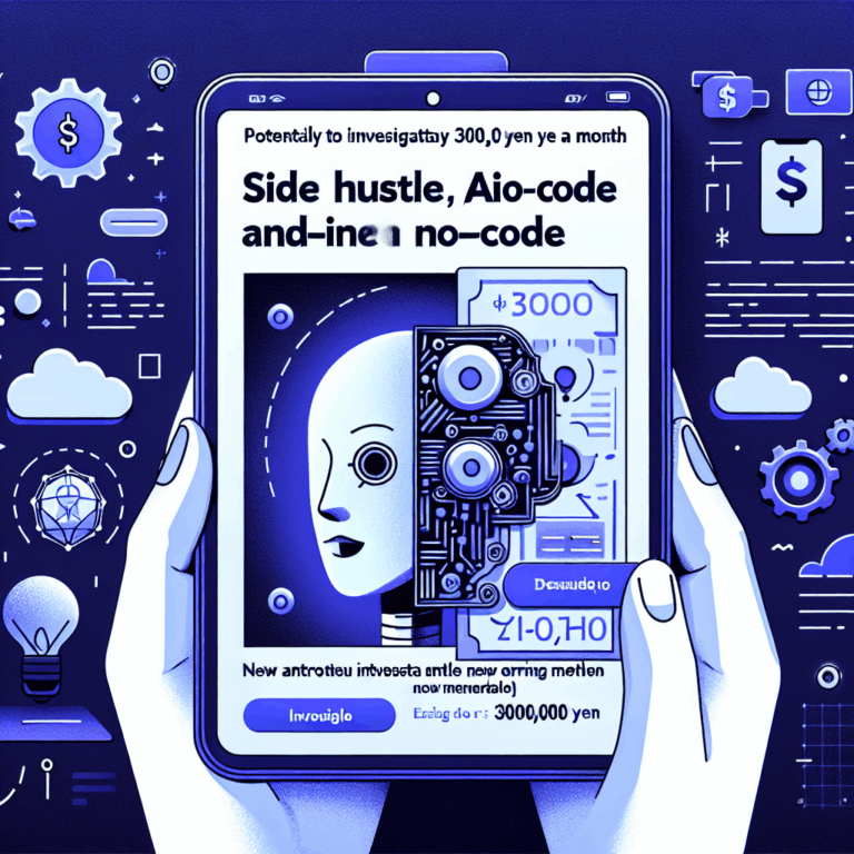 「副業×AI×ノーコード」で月30万円も可能。新しい稼ぎ方を今すぐチェック！