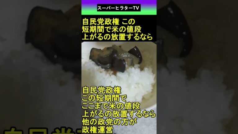自民党政権 この短期間で米の値段上がるの放置するなら 2025.06.04 スーパーヒラターTV ショート #shorts