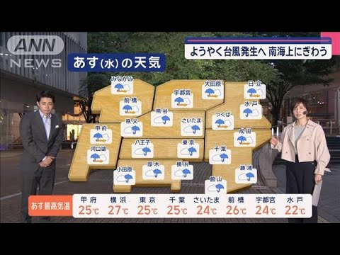 【関東の天気】シーズン突入　関東きょう梅雨入り　あすは傘の日　大活躍！【スーパーJチャンネル】(2025年6月10日)