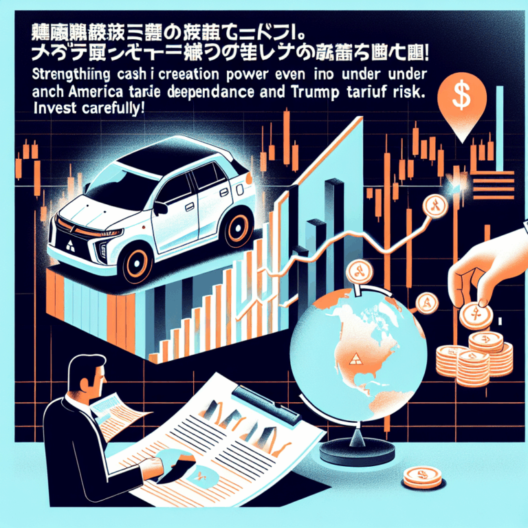 三菱自動車、北米依存とトランプ関税リスク下でも現金創出力強化中。投資判断は慎重に！