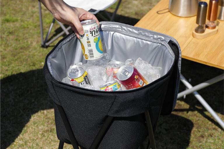 「熱をブロック！脚付き24Lクーラー登場」