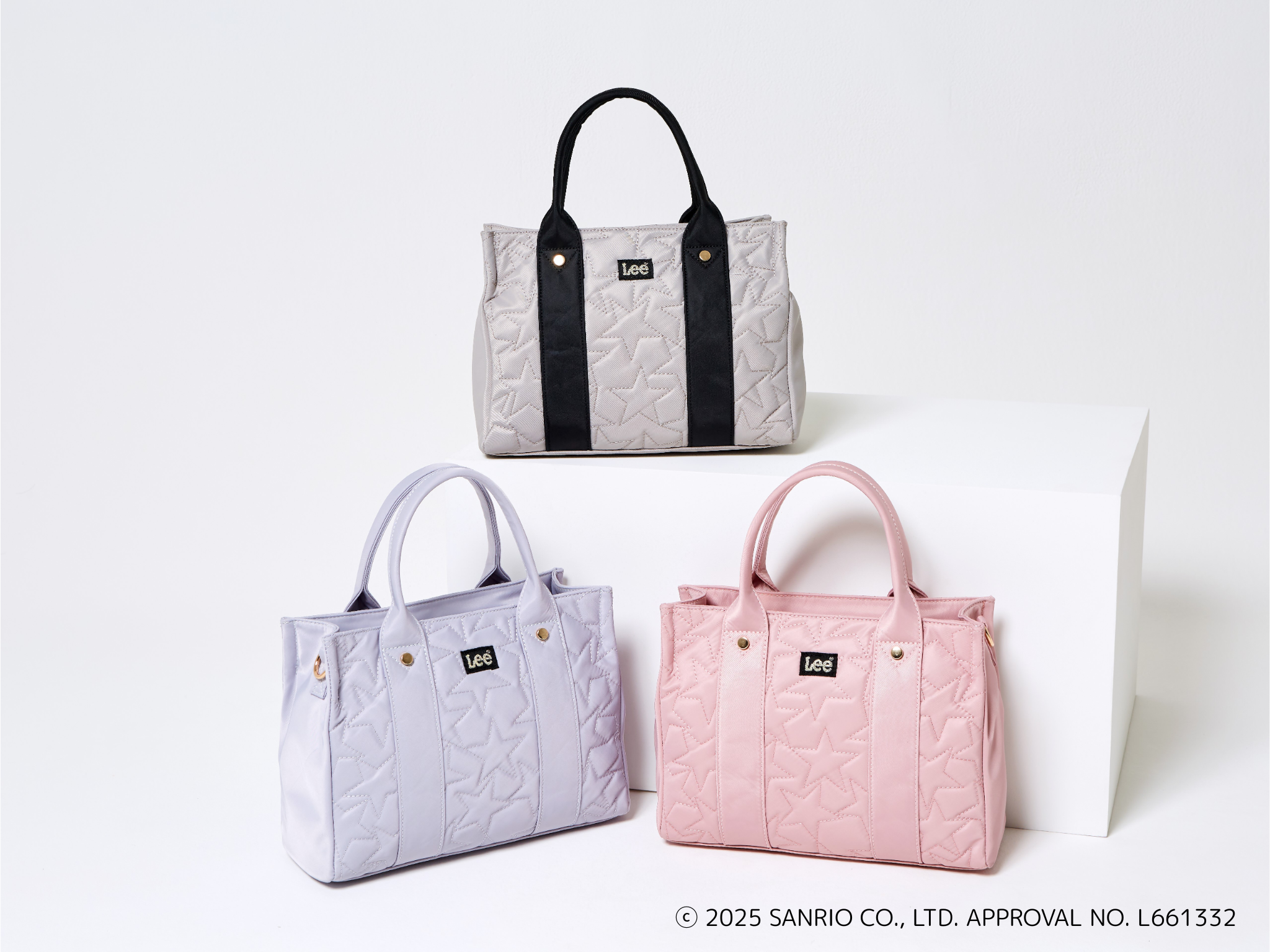 「サンリオ×grove」リトルツインスターズコラボ Lee別注 星キルティングトートバッグ