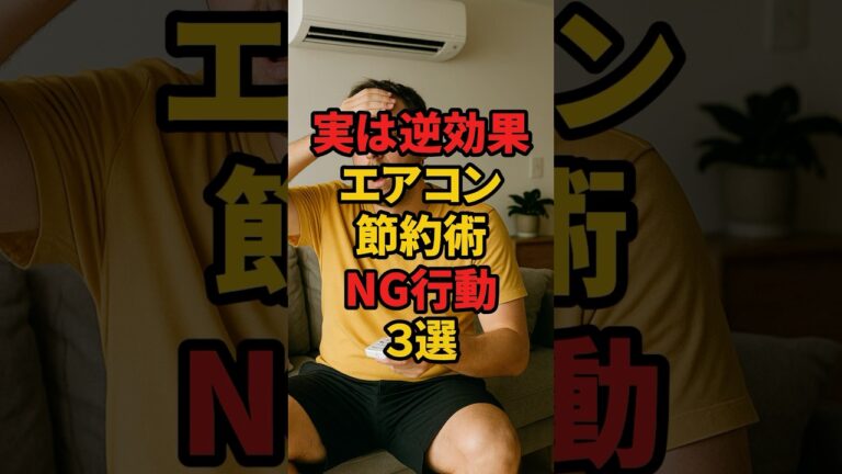 エアコン節約術NG行動3選！電気代が逆効果に!?