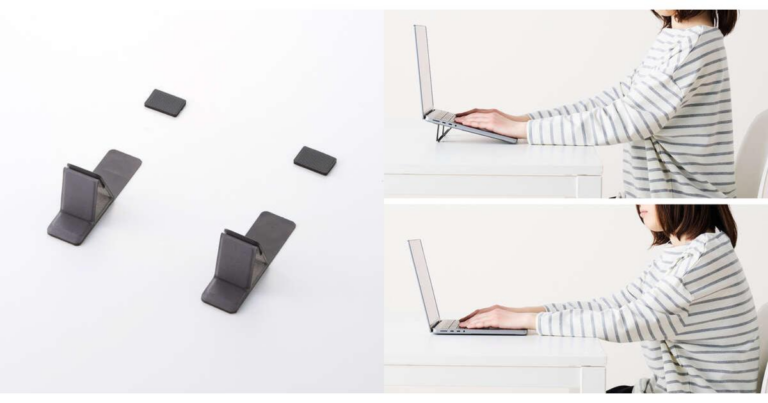 「エレコムのスタンドで背筋シャキン！」