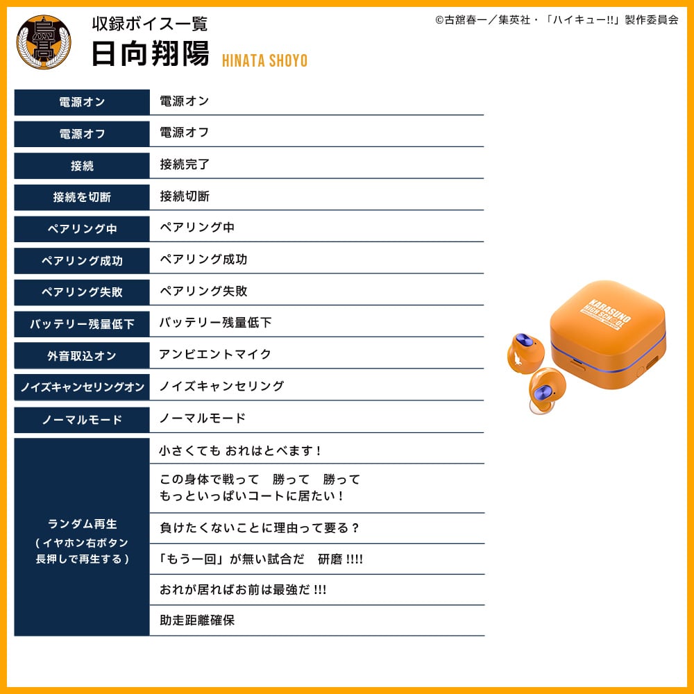 収録ボイス