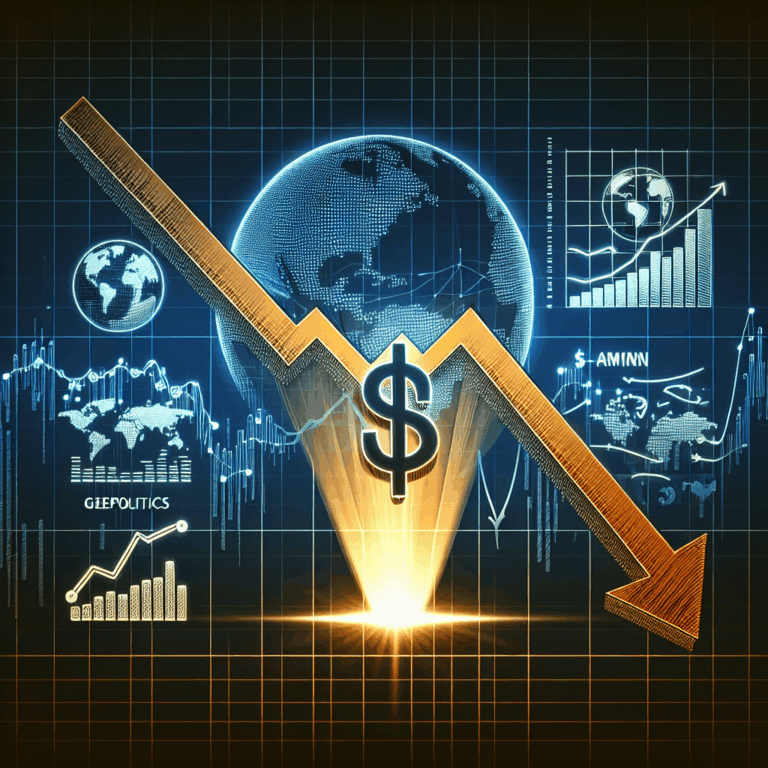米国株式市場は下落、地政学リスクと経済指標が影響。$NVDA、$AMZNの動向に注目！