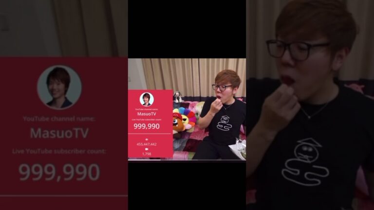 #ヒカキン　#マスオTV 100万人登録の瞬間！
