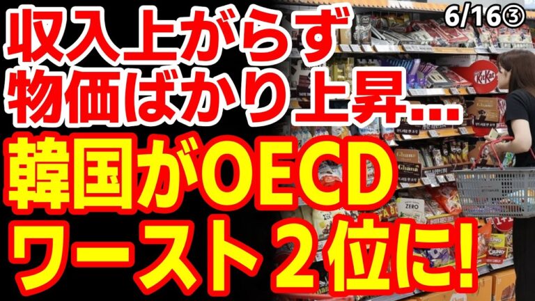 韓国、購買力に対する食品物価が2位に！