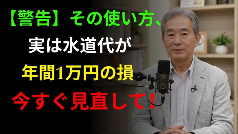 「水道代節約！ムダな習慣TOP3」