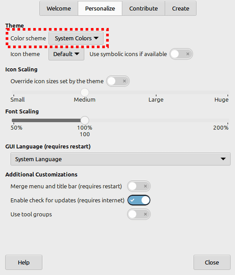 「GIMP 3.1.