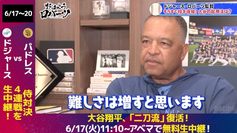 大谷翔平、二刀流復活！監督が語るプレッシャーと期待