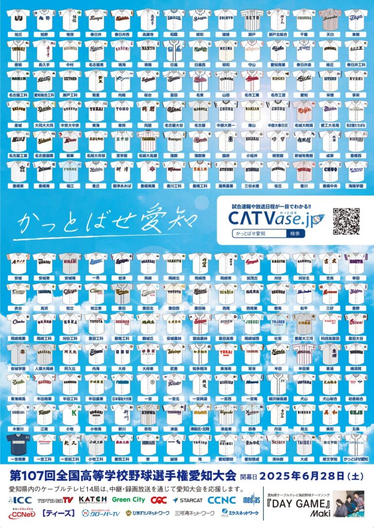 愛知大会2025、スターキャットが全試合生中継！