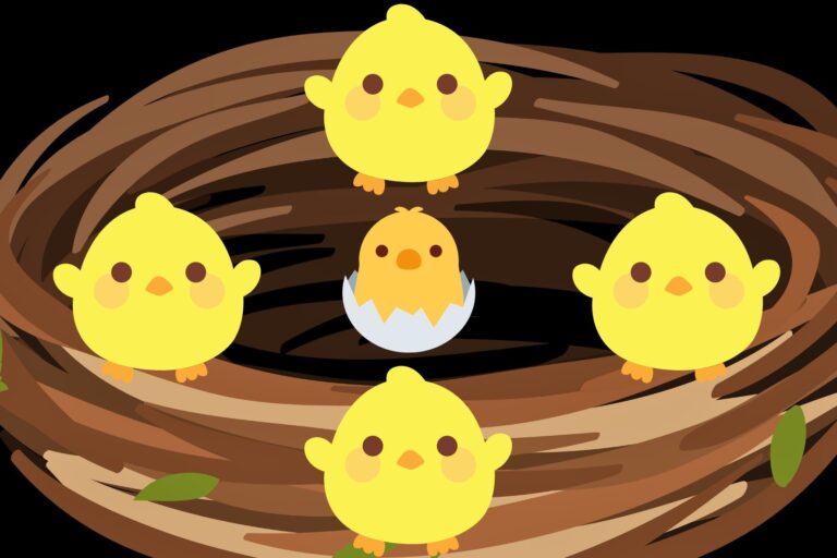 「子供のためにヒナ追加！驚きの鳥の習性」