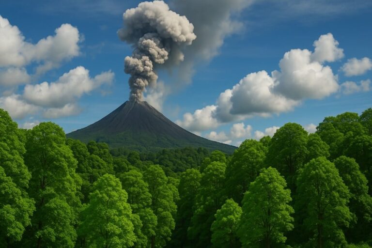 「濃密な森が火山噴火の兆し？」