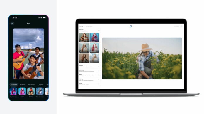 Metaが生成AIを使った動画編集機能を無料提供！
