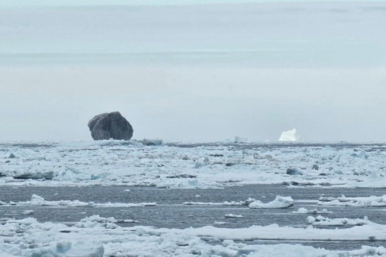 「カナダの黒い氷山、謎の真相は？」