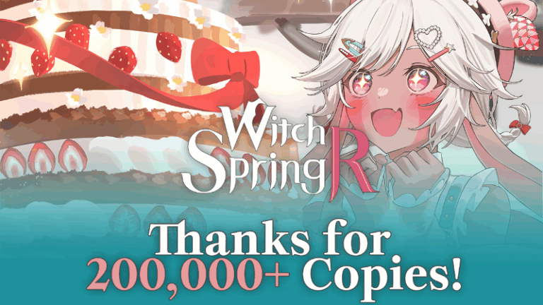 witchspring Rは200kの売り上げに達します – ありがとう！
