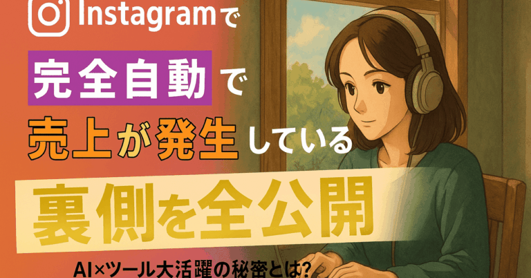 顔出しもライブ配信もナシでInstagramから売上が毎月自動で発生している裏側大公開藤丸　初美（ITクイーン）