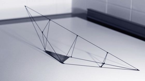 製作した正四面体