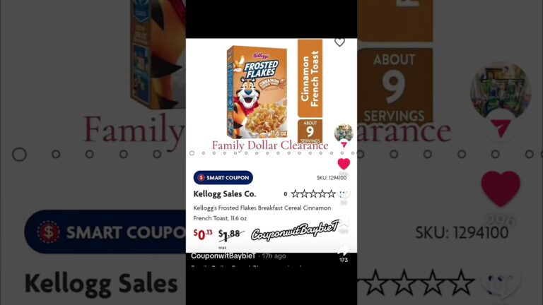 「ファミリーダラーのシリアル超特価！」