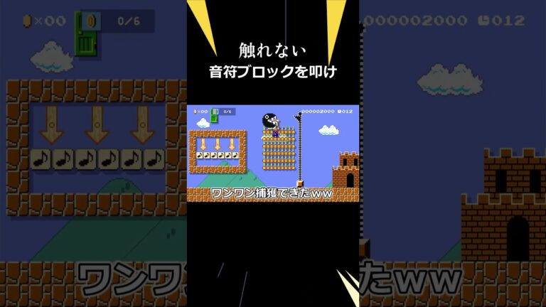 触れないものを触ろうとしてワンワンを持ち上げた #スーパーマリオメーカー2 #ゲーム実況 #怪現象 #キノピオピー #スーパーマリオメーカー