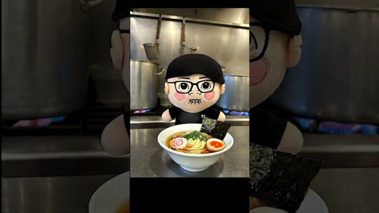 ひかきんぬいぐるみラーメンつくって食べてもらった！　#shorts #ヒカキン　#みそきん