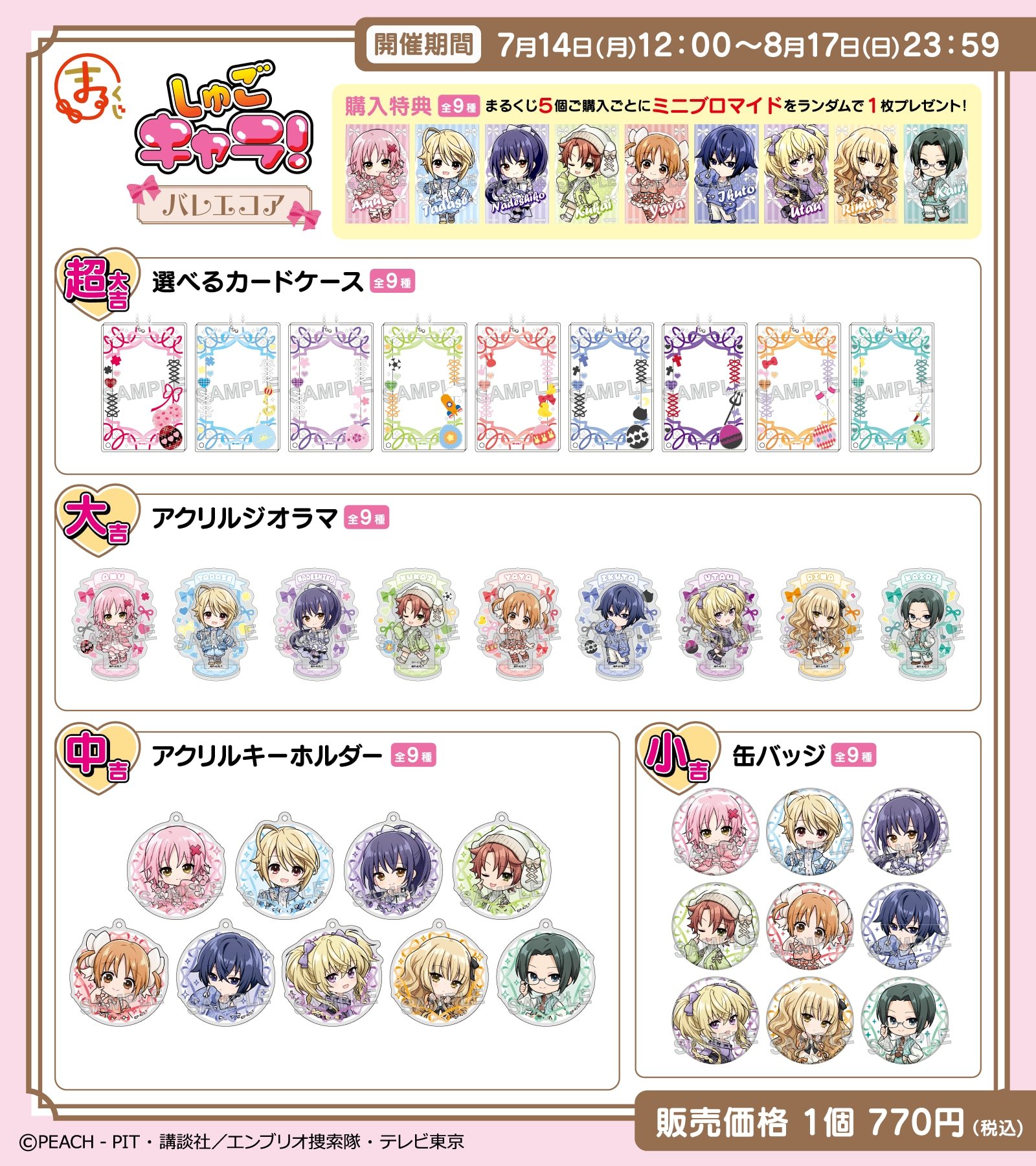 賞品ラインナップ一覧