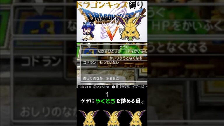 ドラゴンキッズ3匹旅（すごろく編）【ドラクエ5】 #ゲーム実況 #顔出し #ドラクエ5 #レトロゲーム #縛りプレイ