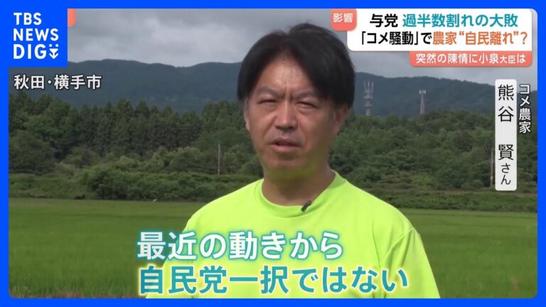 「コメ騒動が自民党支持を揺るがす？」