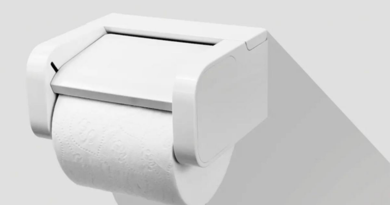 「片手でカット、トイレ革命！新ペーパーホルダー」