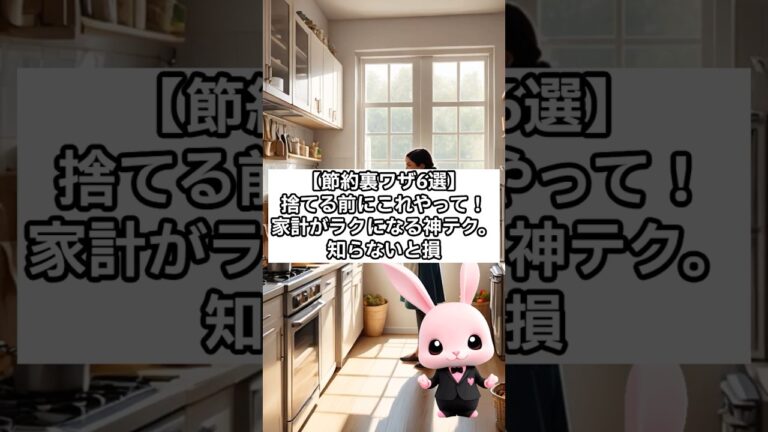 「知らなきゃ損！簡単節約裏ワザ6選」