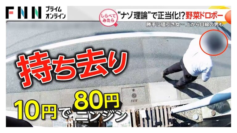 「無人販売所の泥棒たちを直撃！」